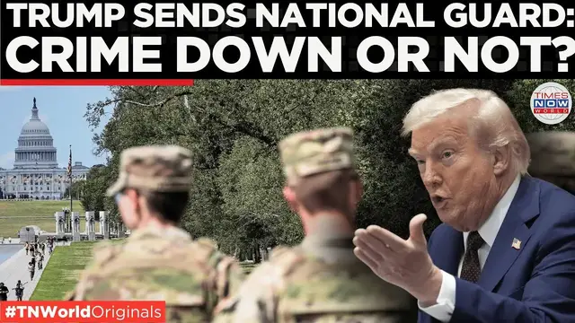 'Video thumbnail for Trump Threatens National Guard While Crime Data Shocks the Nation | Times Now World'
