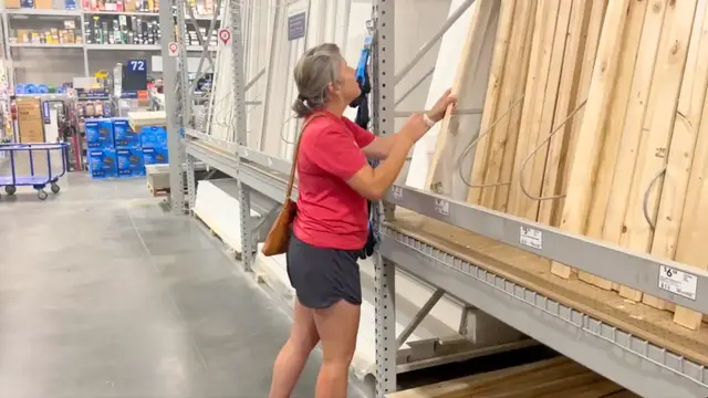 'Video thumbnail for Everyone will be buying Lowe's wood when they see this GENIUS living room idea!'