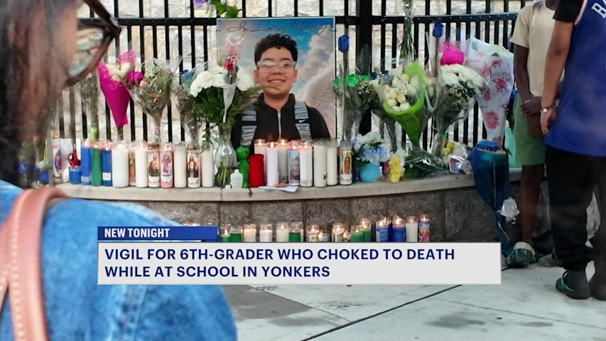 Video thumbnail for Community comes together to honor 12-year-old Yonkers boy who choked to death