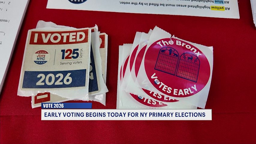 Video thumbnail for Early voting begins for June primary election in New York City