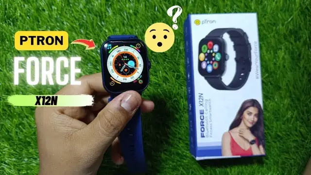 Video thumbnail for pTron force X12N smartwatch-Best budget smartwatch under 1499