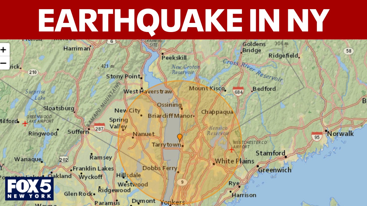 Video thumbnail for 2.3 magnitude earthquake reported near Sleepy Hollow