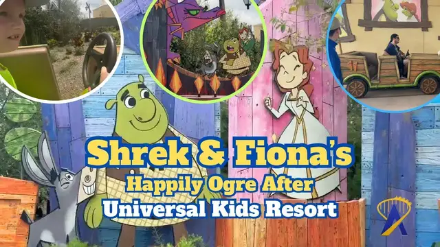 Video thumbnail for FIRST LOOK: New Shrek Ride POV! Universal Kids Resort Texas