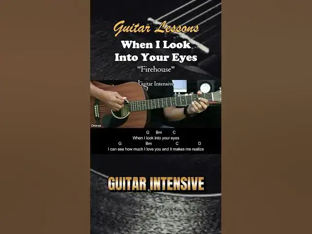 'Video thumbnail for When I Look Into Your Eyes - Firehouse | EASY Guitar Tutorial - Chords - Guitar Lessons #chordgitar'