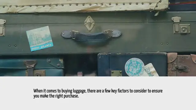 Video thumbnail for How To Buy Luggage