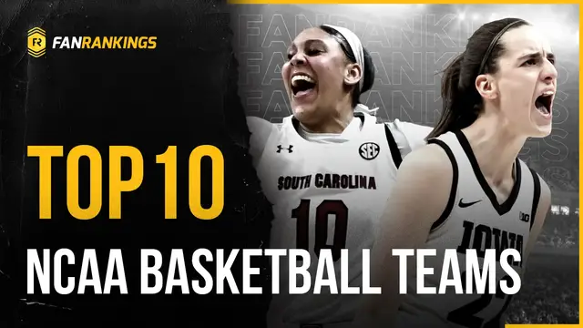 'Video thumbnail for Top 10 Best Women's College Basketball Teams 2023-2024 March Madness Rankings'