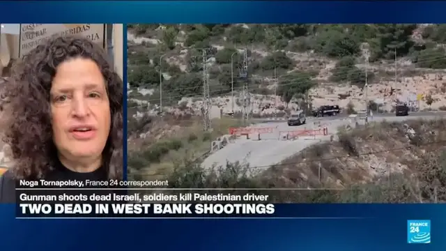 Video thumbnail for An Israeli settler and a Palestinian driver killed in West Bank shootings