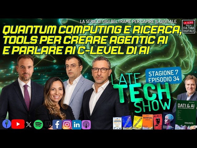 Video thumbnail for Quantum computing e ricerca, tools per creare Agentic AI, parlare ai C-level di AI - S07e34