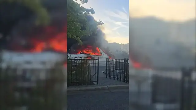Video thumbnail for Person burned in boat fire along Lindenhurst waterfront