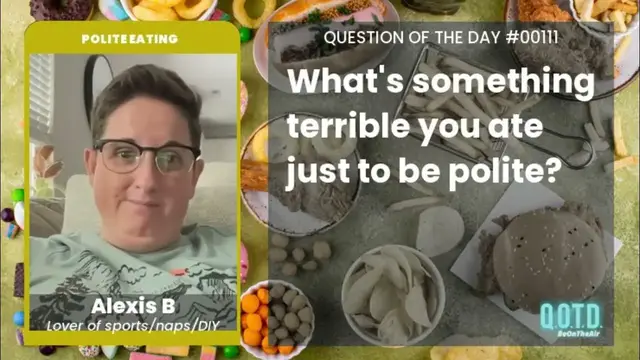 Video thumbnail for Alexis get bad vibes from soups and stews. Sick!