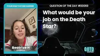 Video thumbnail for Beatrice wants to be the Death Star clothing designer. It's fashion!