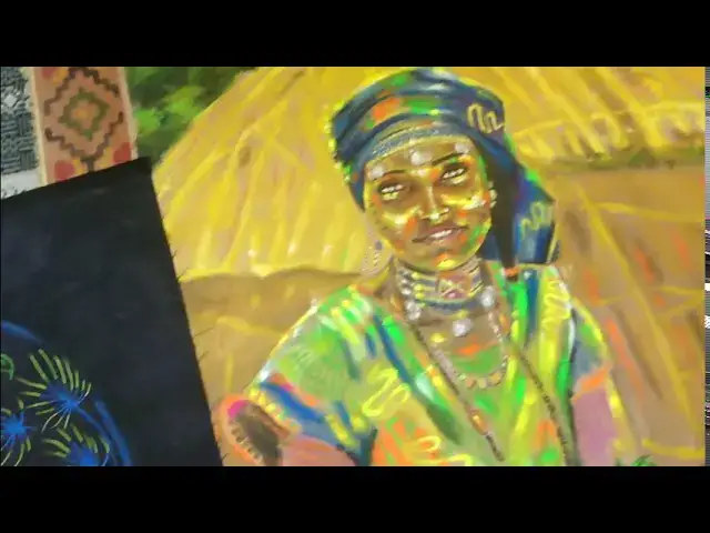Video thumbnail for Hauwa fullou paintings by an amazing artist from iran