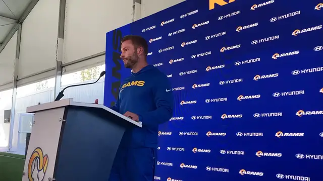 Video thumbnail for Rams HC Sean McVay on Injuries and Preparing for the Cardinals