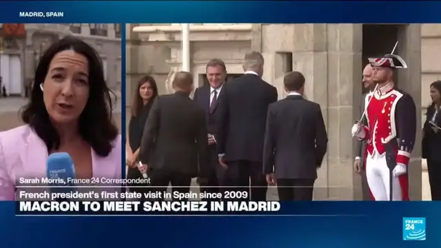Video thumbnail for Spanish royals welcome French President Macron in official ceremony