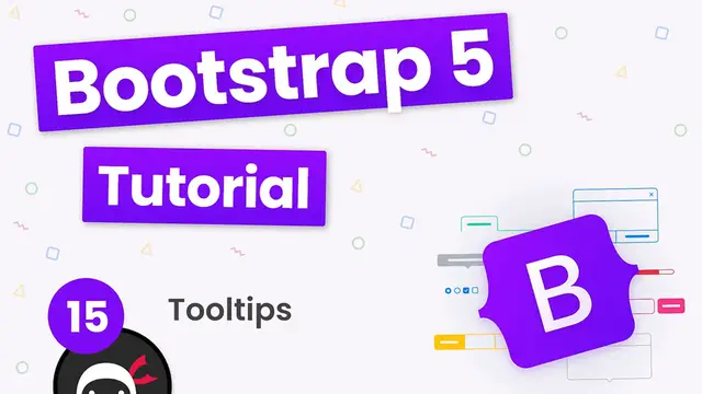 Video thumbnail for Bootstrap 5 Crash Course Tutorial #15 - Tooltips