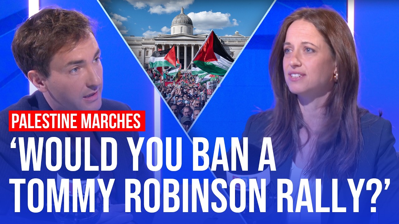 Video thumbnail for 'Is a pro-Palestine march the same as a Britain First rally?' | LBC Debate