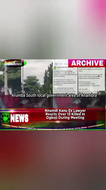 Video thumbnail for Nnamdi Kanu Ex Lawyer Reacts Over 13 Killed In Ogboji During Meeting