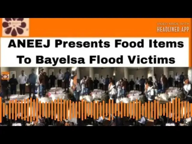Video thumbnail for ANEEJ Presents Food Items To Bayelsa Flood Victims ~ OsazuwaAkonedo