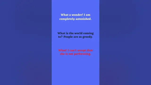 Video thumbnail for Different Ways of Expressing Surprise Part 14