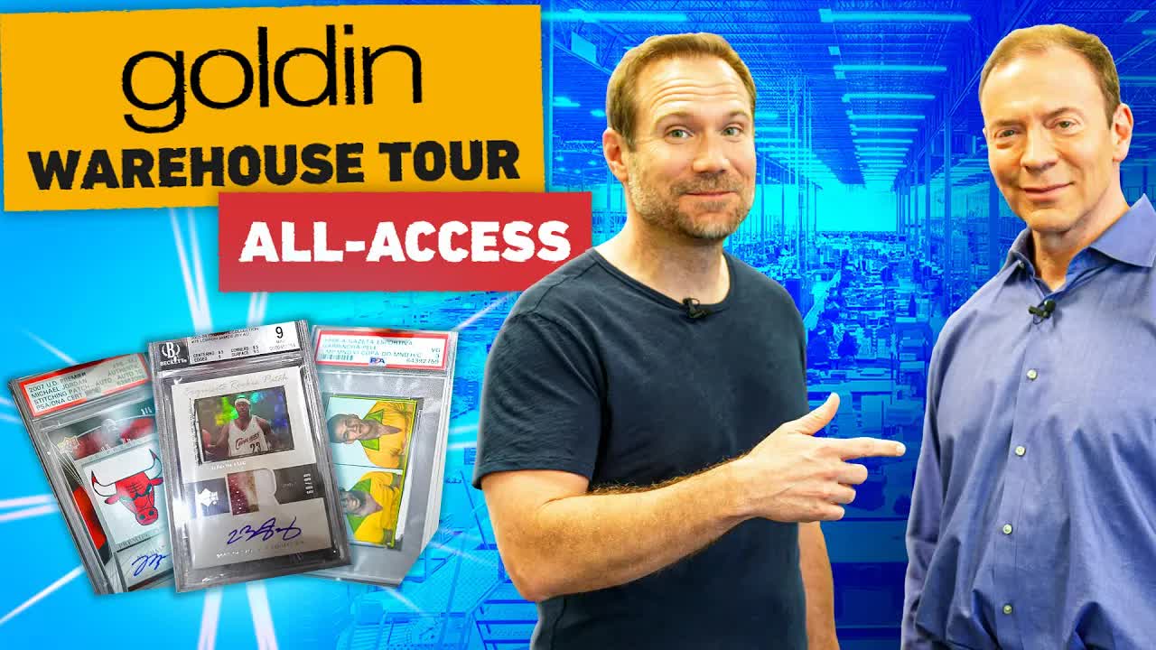 Video thumbnail for sports card investor: behind the scenes at goldin auctions: hundreds of millions in sports cards & memorabilia!