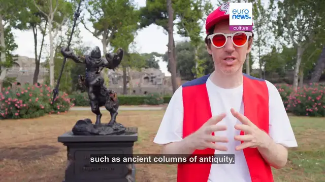Video thumbnail for What are giant lobsters doing in Pompeii? Ancient ruins meet pop art in Philip Colbert's biggest installation
