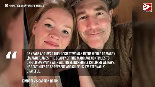Video thumbnail for Kimberly Van Der Beek pays tribute to James Van Der Beek on first wedding anniversary after his death