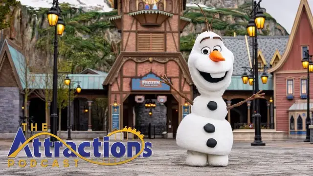 Video thumbnail for The Attractions Podcast: ‘Frozen’ Olaf walking animatronic, and more news!