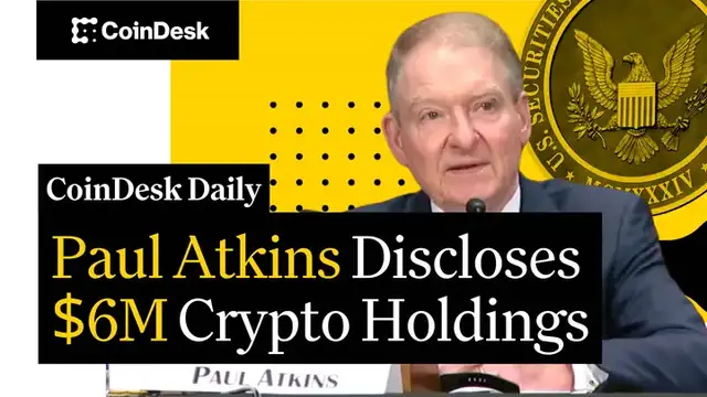 Video thumbnail for SEC Nominee Paul Atkins Discloses $6M Crypto Holdings, Ties to FTX