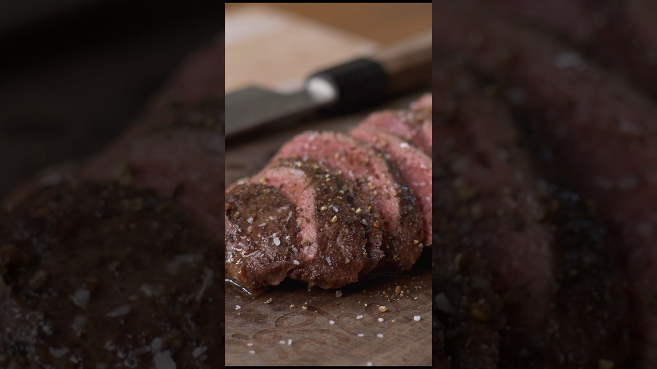 Video thumbnail for Pan Roasted 14 day aged Venison Sirloin