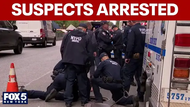 Video thumbnail for Suspects arrested for allegedly entering NYC sewer system