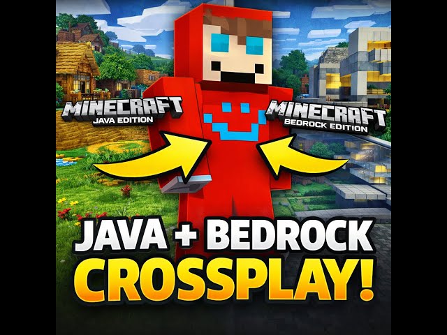 Video thumbnail for how to play cross platform between java/bedrock