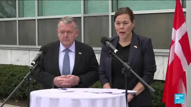 Video thumbnail for Greenland, Denmark and the US "agree to disagree" after talks at the White House