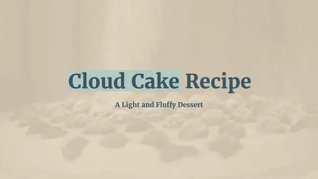 'Video thumbnail for Cloud cake recipe'