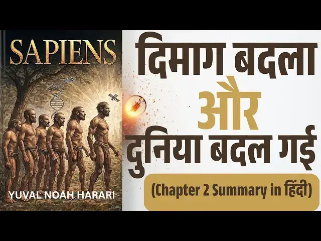 'Video thumbnail for Sapiens Chapter 2 in Hindi | सोच की क्रांति जिसने इंसान को धरती का मालिक बनाया'