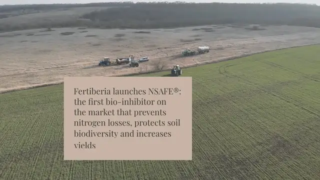 Video thumbnail for Fertiberia launches NSAFE®: the first bio-inhibitor on the market that prevents nitrogen losses, protects soil biodiversity and increases yields
