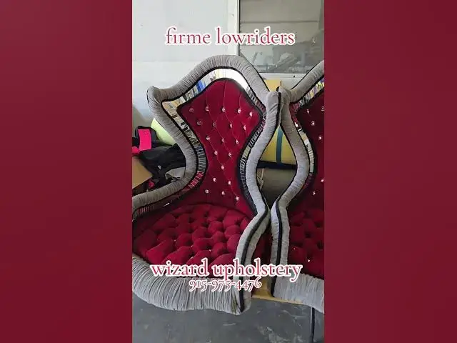 'Video thumbnail for wizard upholstery Carlos Gomez 915-975-4476 lowriding upholstery at its best'