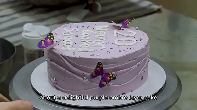 Video thumbnail for Purple Ombre Layer Cake recipe