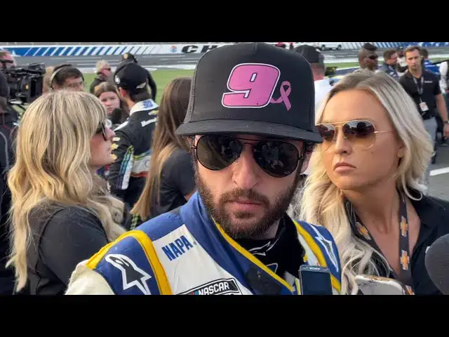 Video thumbnail for Chase Elliott Felt he Gave Allmendinger Enough Room on Restart, Not Surprised by Larson Playoff Exit