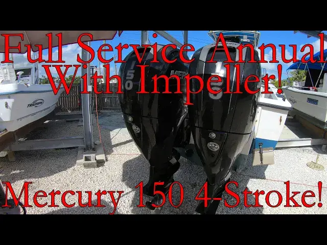 Video thumbnail for Mercury 150HP Four Stroke 100 Hour | Annual Service | Full Service Maintenance