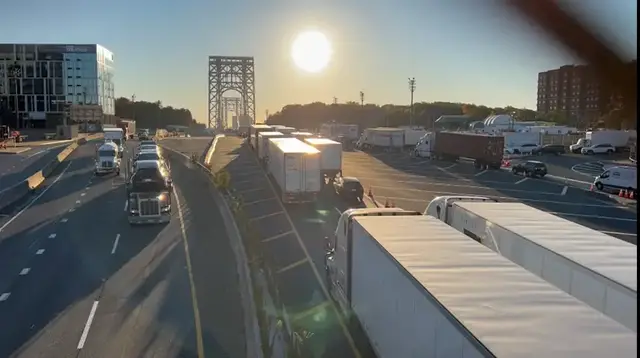 Video thumbnail for Friday morning backups add to difficult week for George Washington Bridge drivers