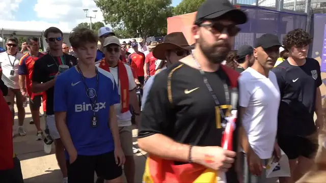 Video thumbnail for US: Spain fans celebrate after World Cup win over Portugal.