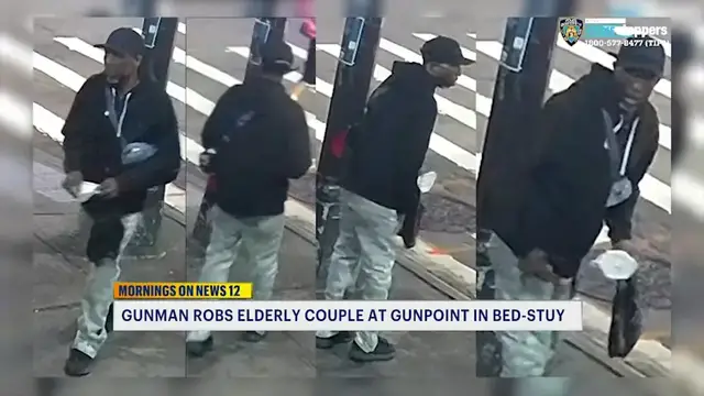Video thumbnail for Man wanted for gunpoint robbery in Bed-Stuy