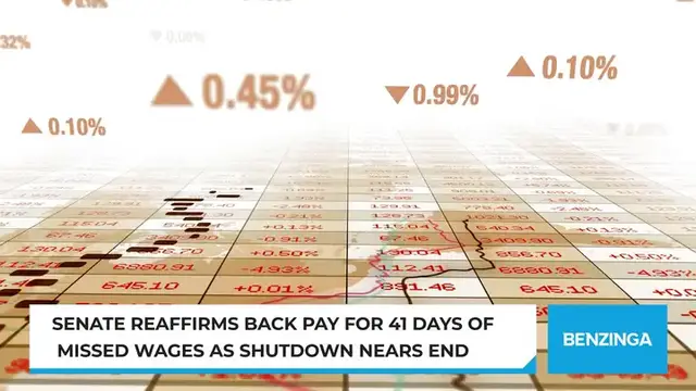 'Video thumbnail for Senate Reaffirms Back Pay For 41 Days Of Missed Wages As Shutdown Nears End'