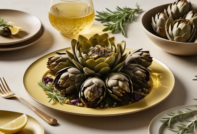 Video thumbnail for Mediterranean Roasted Artichoke Recipe