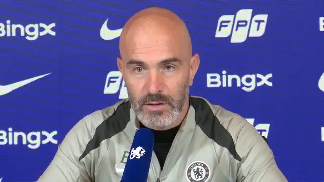 'Video thumbnail for 'He made a mistake, he apologised. Full stop' - Maresca on Delap ahead of Spurs'