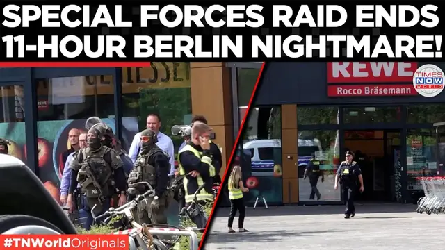 Video thumbnail for Hostage Freed in Berlin! SEK Commandos Storm Berlin Supermarket After Knife Attacker Takes Hostage