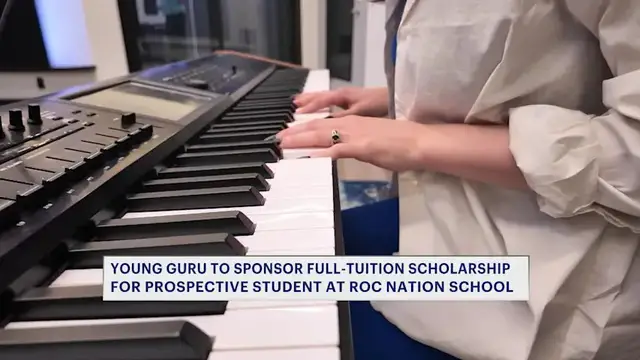 Video thumbnail for Young Guru to sponsor full-tuition scholarship at Roc Nation school