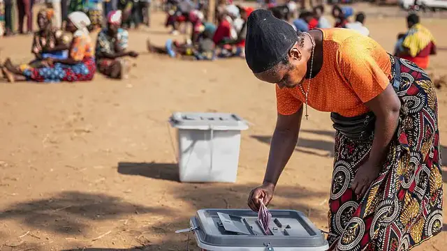 'Video thumbnail for As voters go to the polls, Malawians frustrated by fuel shortages and soaring prices'