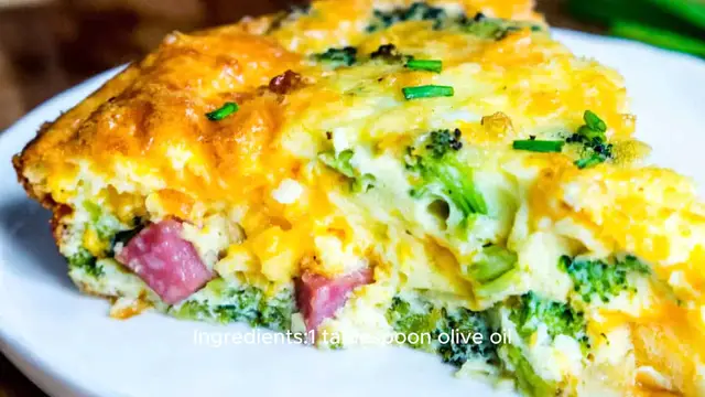 Video thumbnail for Crustless quiche recipe