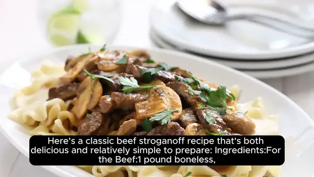 Video thumbnail for Beef stroganoff recipe